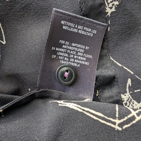 MOULINETTE SOUERS Anthropologie Origami Silk Dress sz 4 - Picture 7 of 8